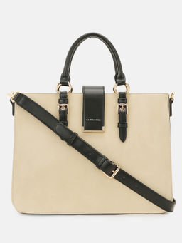U.S. POLO ASSN. - Bianca Beige tote Handbag with Versatile Laptop Pocket