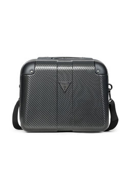 Guess - Black Textured Lustre Vanity Case Sling Bag