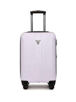 Guess - White Textured Lustre Trolley Bag