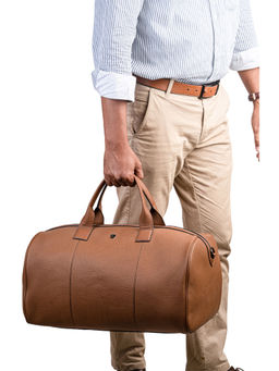 REVUP - Premium Leather Duffle Bag With Detachable Strap