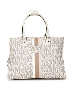 Guess - Beige Printed Wilder Tote Bag