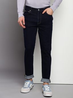 Calvin Klein - Men Blue Cotton Slim Fit Mid Rise Jeans