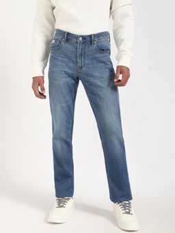 Calvin Klein - Men Blue Mid Wash Slim Fit Mid Rise Jeans
