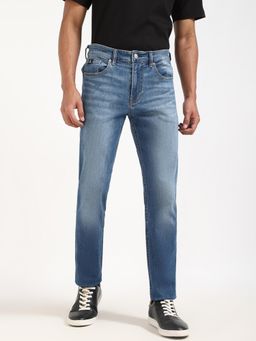 Calvin Klein - Men Blue Mid Wash Tapered Fit Mid Rise Jeans