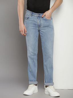 Calvin Klein - Men Blue Light Wash Slim Fit Mid Rise Jeans