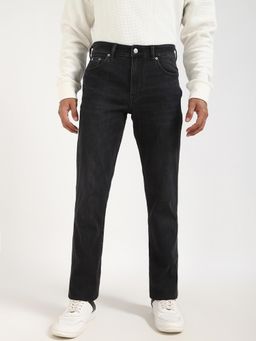 Calvin Klein - Men Black Light Wash Slim Fit Mid Rise Jeans