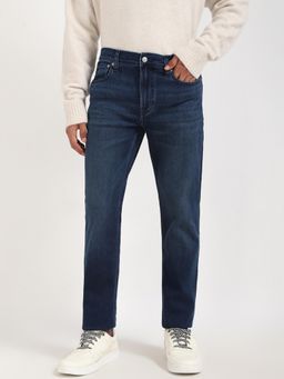 Calvin Klein - Men Blue Mid Wash Slim Fit Mid Rise Jeans