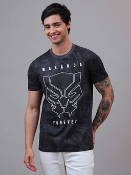 Free Authority - Official Marvel Comic Black Panther Graphic Black T-Shirt