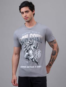 Free Authority - Official Dragon Ball Z: Son Goku Anime Grey T-Shirt