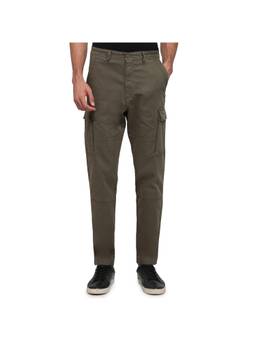ColorPlus - Regular Fit Solid Mens Olive Trouser