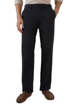 ColorPlus - Regular Fit Mens Solid Black Trouser