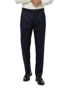 ColorPlus - Comfort Fit Solid Dark Blue Trouser