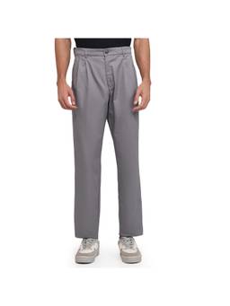 ColorPlus - Comfort Fit Solid Medium Grey Trouser