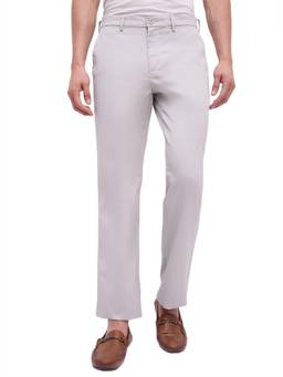 ColorPlus - Regular Fit Solid Medium Grey Trouser
