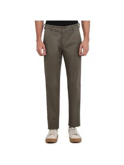 ColorPlus - Regular Fit Solid Dark Green Trouser