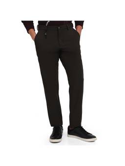 Park Avenue - Commutech Fit Solid Dark Green Trouser