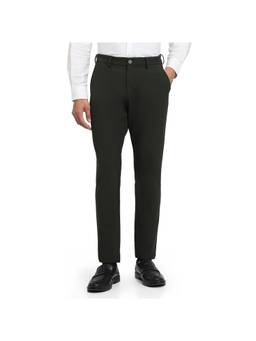 Park Avenue - Regular Fit Solid Dark Green Trouser