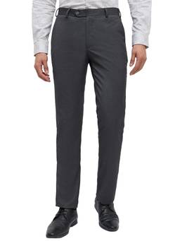 Park Avenue - Slim Solid Men's Dark Grey Trouser
