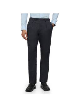 Park Avenue - Regular Fit Solid Grey Trouser