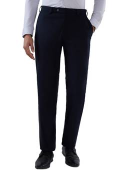 Park Avenue - Regular Fit Solid Fancy Blue Trouser