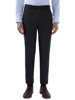 Park Avenue - Super Slim Fit Solid Dark Grey Trouser