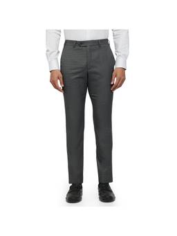 Park Avenue - Super Slim Textured Dark Grey Trouser