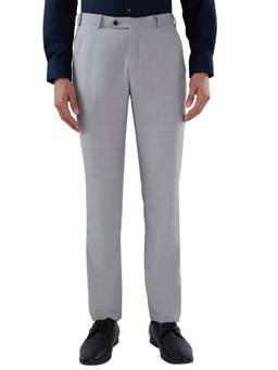 Park Avenue - Slim Fit Solid Men Medium Grey Trouser
