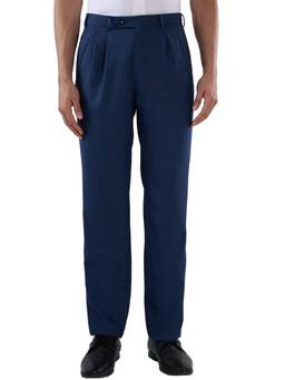 Park Avenue - Slim Fit Solid Men's Dark Blue Trouser