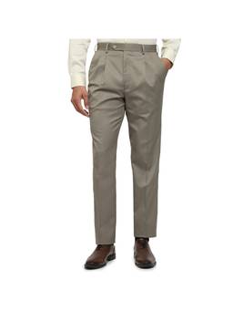 Raymond - Regular Fit Self Design Grey Pant