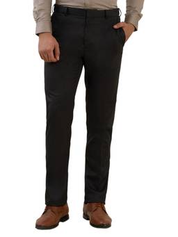 Raymond - Contemporary Fit Solid Dark Grey Pant