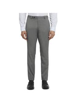 Raymond - Men Slim Structure Dark Grey Pant