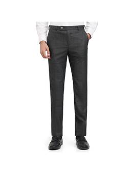 Raymond - Slim Fit Structure Medium Grey Pant