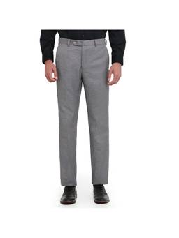 Raymond - Regular Fit Solid Medium Grey Pant