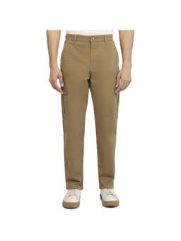 Parx - Medium Khaki Cargo Fit Solid Trouser