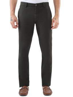 Parx - Super Slim Solid Dark Green Trouser