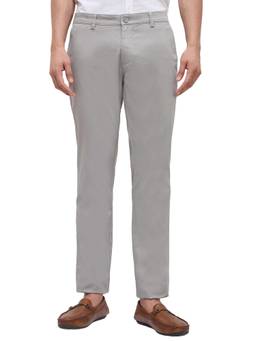 Parx - Super Slim Solid Light Grey Trouser