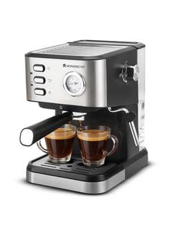 Wonderchef - Regenta Espresso Coffee Machine 19 Bar 2 Year Warranty Black
