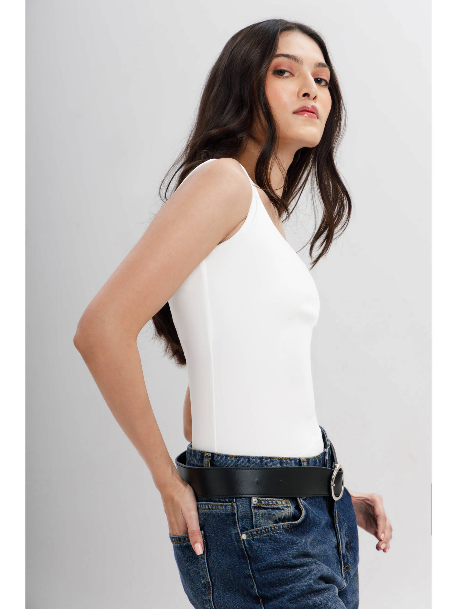 Buy COLOR CAPITAL White Tank Top (XS) Online