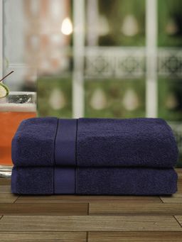 Creeva - Lady Bath Towels Set of 2 Navy