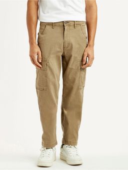 Levi's - Men's Khaki Solid-Plain Trousers