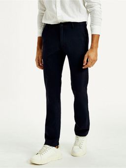 Levi's - Men's Navy Blue Baggy Fit Mid Rise Trousers