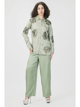 HOUSE OF S - Dewy Sage Shirt and Pant (Set of 2)