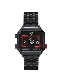 Scuderia Ferrari - Black Dial Round Digital Watch-0830704