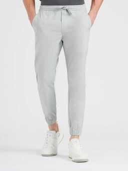 Red Tape - Grey Solid Straight Fit Joggers