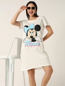 R&B - Character Relaxed Women Nightdress Ivory