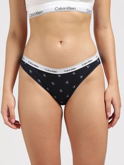 Calvin Klein - Blue Logo Mid Rise Bikini-Brief