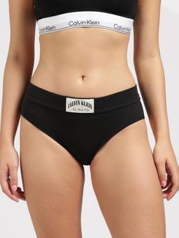 Calvin Klein - Black Solid Mid Rise Bikini-Brief