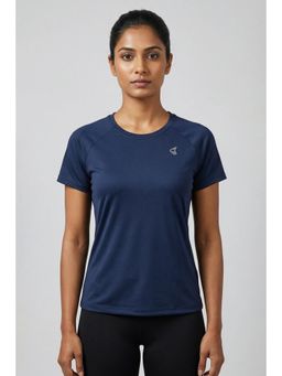Zivame - Zelocity Relaxed Quick Dry Top - Navy Peony