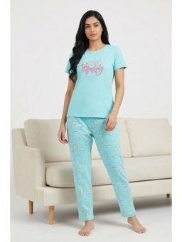 Zivame - Farm Lore Knit Cotton Nightsuit- Island Paradise