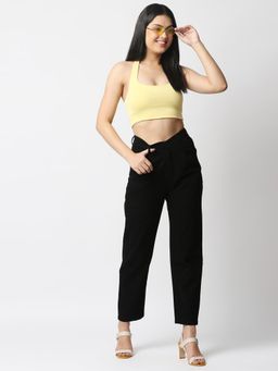 High Star - Women Slim MOM High-Rise clean Jeans